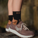 TREK GR MID "LYOCELL" SOCKS Black/Brow