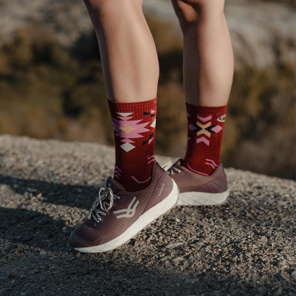 Calze alte TREK GR "LYOCELL" Aztec Bordeaux