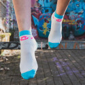 Socquettes Light Run Blanc/Turquoise