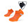 Pack x2 - Socquettes running ultra-courtes Light One orange-noir