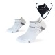 Pack x2 -Ultra low-cut running socks Light One white-black