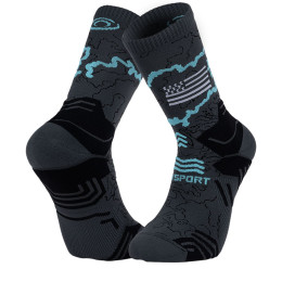 Chaussettes TREK COLLECTOR GR34 DOUANIERS HAUTE Gris/Noir