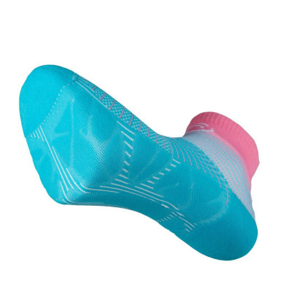 Chaussettes RUN MARATHON Low Turquoise/Rose