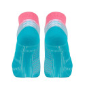 Chaussettes RUN MARATHON Low Turquoise/Rose