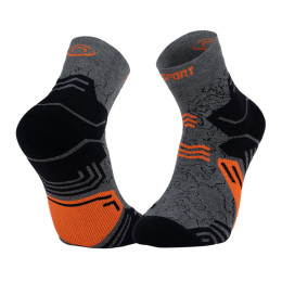 Chaussettes TREK GR MID "LYOCELL" Gris/Orange