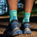 Chaussettes TRAIL ULTRA MID Turquoise/Bleu