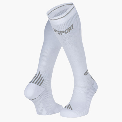 Calze a Run compressione bianco/grigio