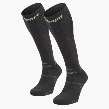 Trek compressione EVO nero/verde - Calze da trekking