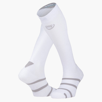 White/Grey Compression Padel Sock