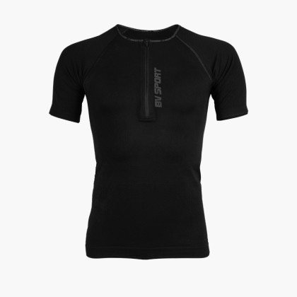 RTECH EVO2 t-shirt demi zip black