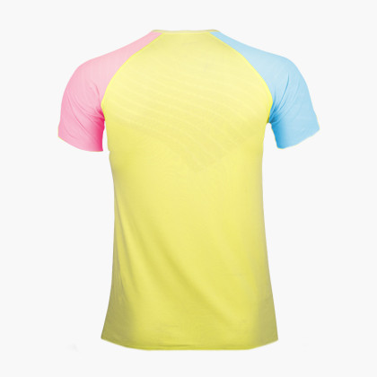 T-Shirt AERIAL a maniche corte giallo/blu/rosa