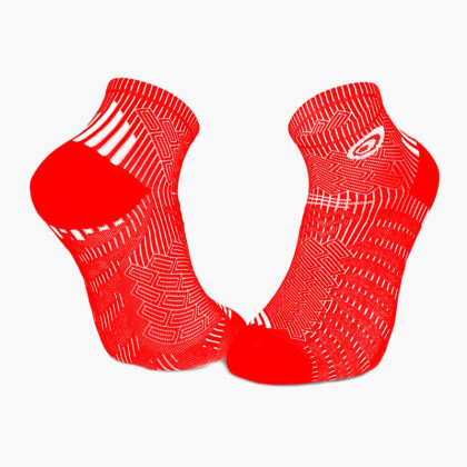 RUN ELITE red-white ankle socks