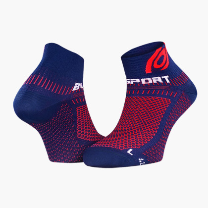 Calze corte running Light 3D blu/rosso