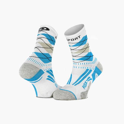 Chaussettes RSX EVO "Burlington" blanc/bleu - Collector Edition