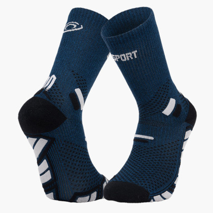 Chaussettes TRAIL ULTRA + Bleu/Gris