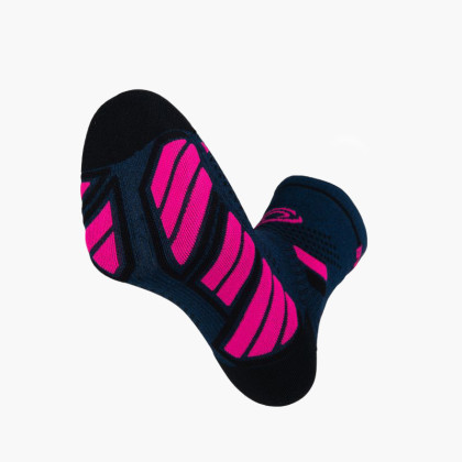 Chaussettes TRAIL ULTRA MID Bleu/Rose