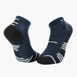 Socquettes TRAIL ELITE bleu-noir