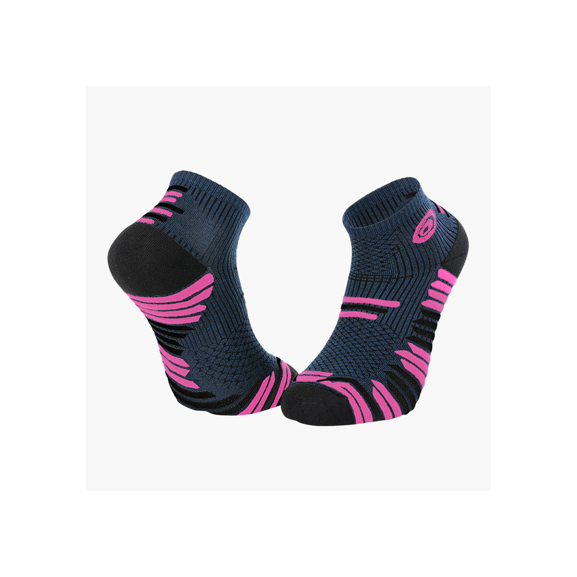 Calzini Per Maratona More Mile Challenger Coolmax - Calzini Da Corsa, Confezione Da 3 Paia, Donna, Multicolore, 2-5 Imbottitura Leggera