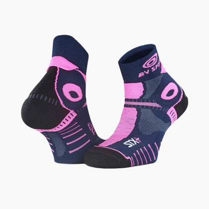 Socquettes Trail STX+ EVO bleu-rose