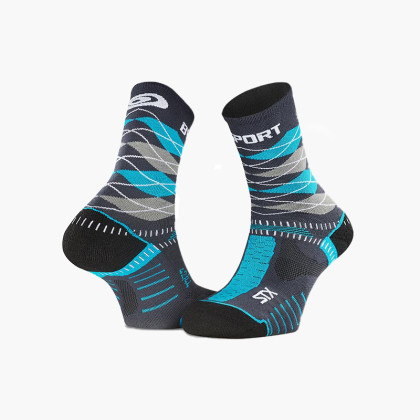 STX EVO Socks "Burlington" grey/blue - Collector Edition