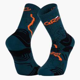 Chaussettes TREK COLLECTOR GR20 HAUTE Vert/Orange