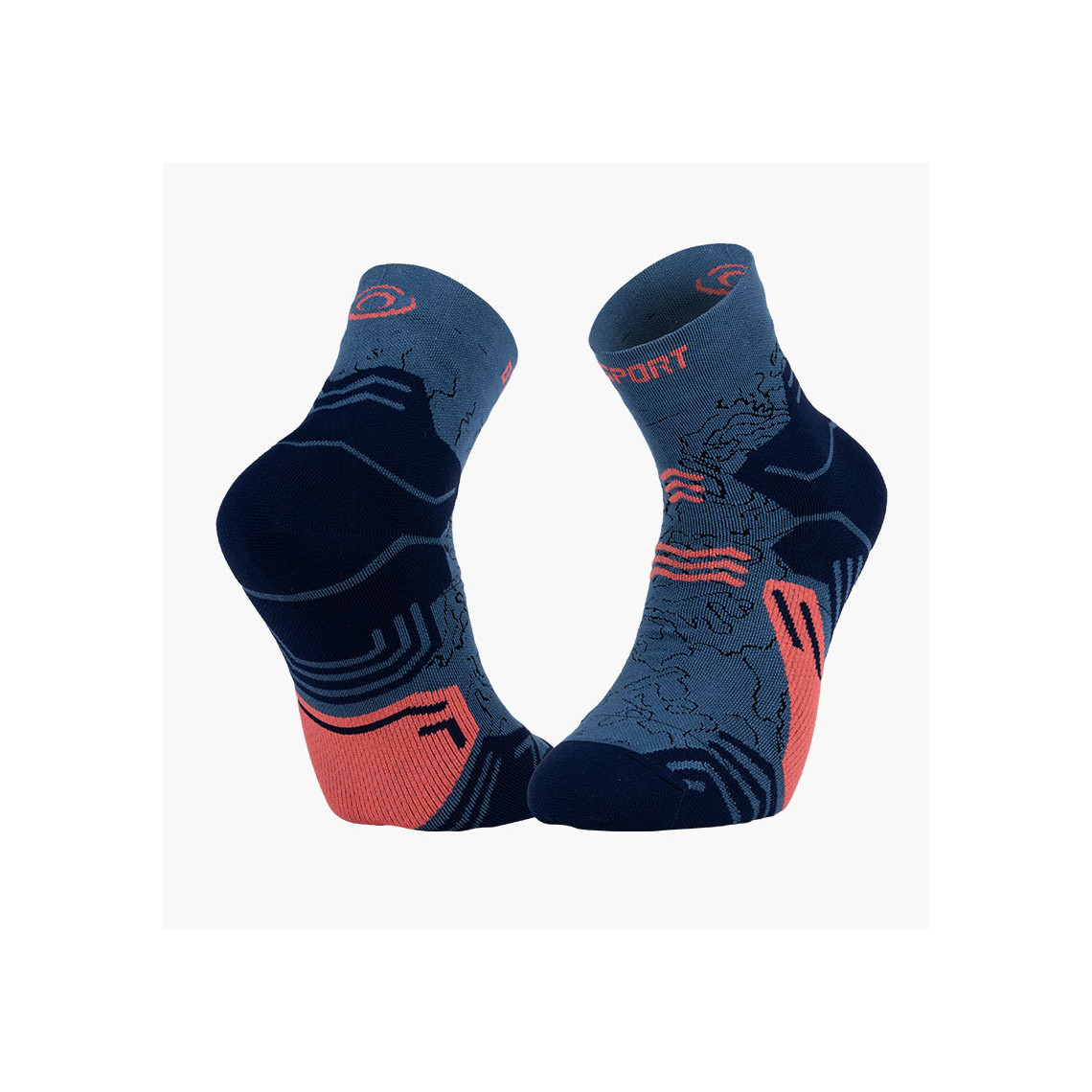 Chaussettes De Cyclisme Bontrager - Quart De Course, Taille S, Violettes, Neuves