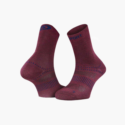 Chaussettes randonnée Double EVO bordeaux