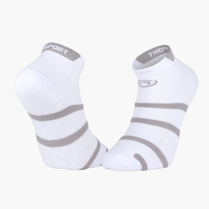 Short Padel Socks White/Grey