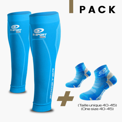 Pack Booster Elite bleu + Light one bleu 40-45