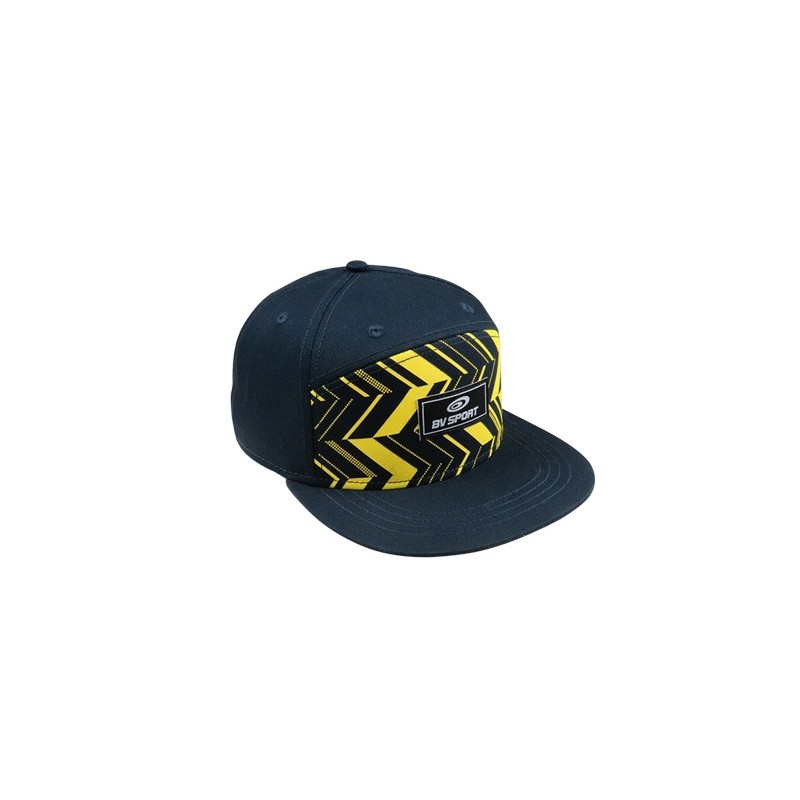 casquette Flatcap OSLO bleu-jaune