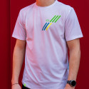 T-shirt LIGHT tecnico a maniche corte bianco/verde