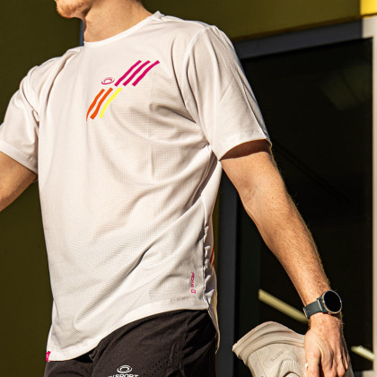LIGHT Technical t-shirt White/Pink