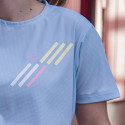 T-Shirt LIGHT tecnico a maniche corte Blu azzurro/Giallo