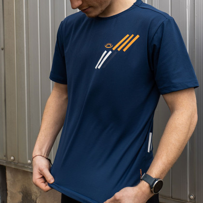 T-shirt LIGHT Navy/Orange