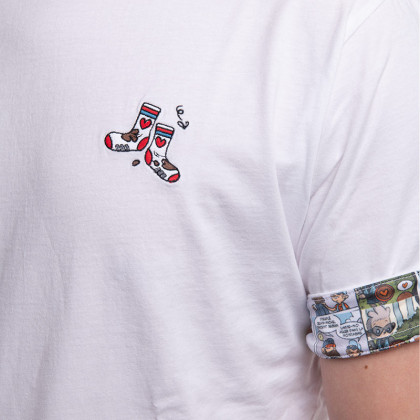 T-shirt DBDB Blanc - Chaussettes