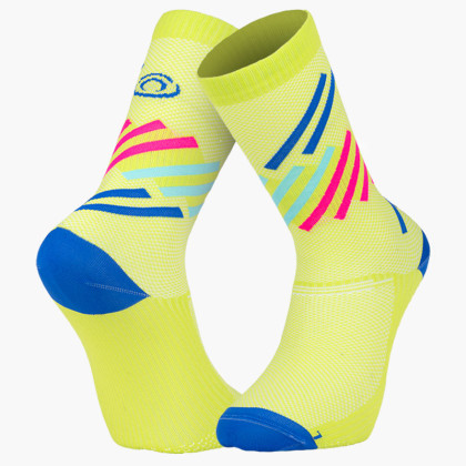 LIGHT RUN High Socks "MIAMI" Green/Blue