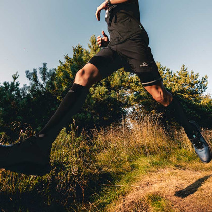 Chaussettes Trail Ultra compression noir/gris