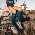 Calze Trail Ultra a compressione blu/grigio