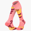 Slide Elite Pink/Orange Ski Socks