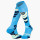 Slide Elite Blue/Yellow Ski Socks