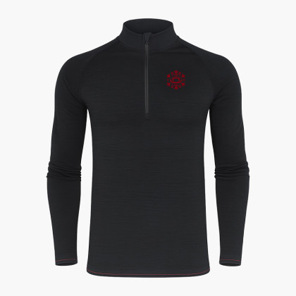 Haut technique Artic merinos Anthracite/ Rouge