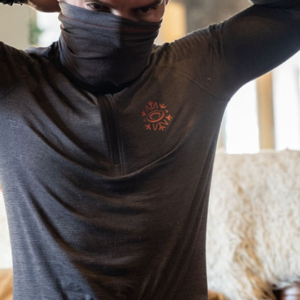 Top Tecnico Artic Merinos – Antracite / Rosso