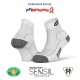 Double polyamide EVO white - Hiking ankle socks