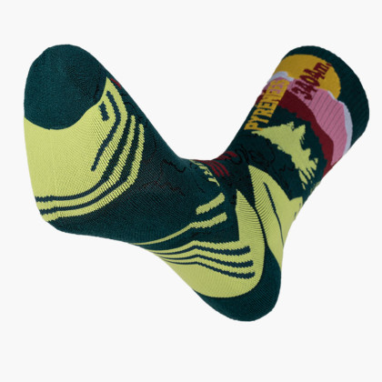 TREK SUMMIT Lyocell Pyrenees Green Hiking Socks