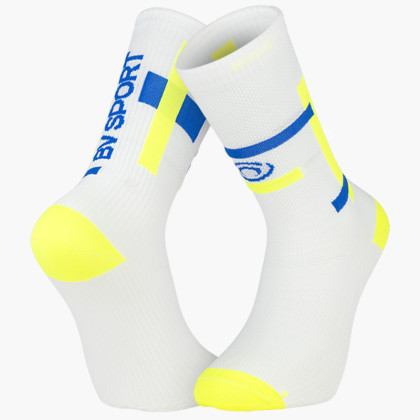 Chaussettes LIGHT RUN "BALI" Blanc/Jaune