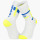Calze alte LIGHT RUN "BALI" Bianco/Giallo