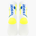 Calze alte LIGHT RUN "BALI" Bianco/Giallo