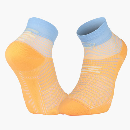 Chaussettes RUN MARATHON Low Orange/Ciel