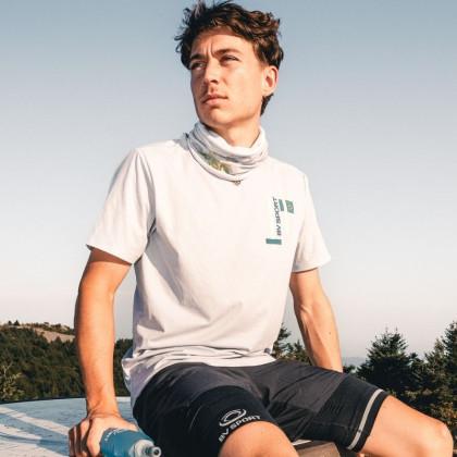 T-shirt technique LIGHT Blanc/Jaune