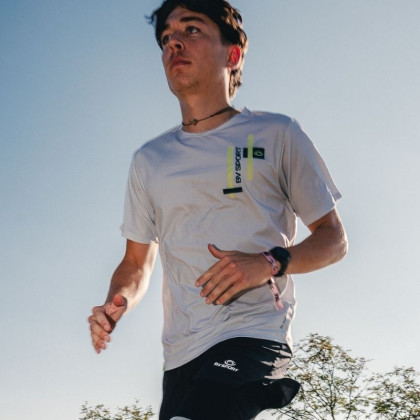 T-shirt technique LIGHT Gris/Lime